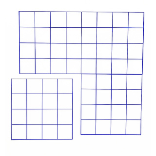 Магнитно-маркерное поле "Клетка" для работы на классной доске (из 4-х частей)