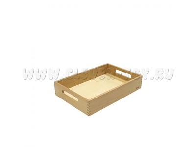 Малый поднос, бук (Монтессори материалы)